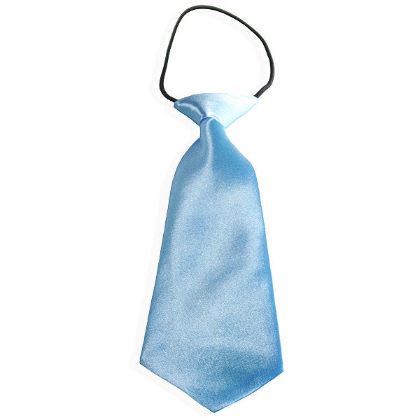 Easy Slip On Solid Color Polyester Tie, 1 to 6 years - Gifts Are Blue - 2