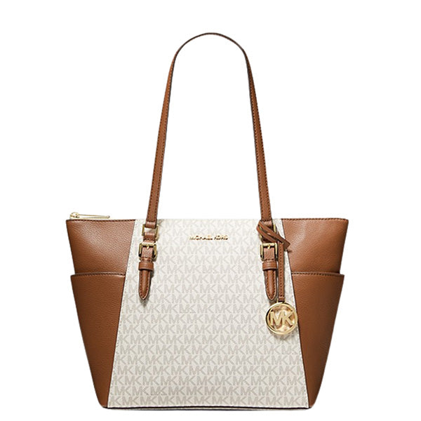 Michael Kors Charlotte Tote Handbag, Vanilla