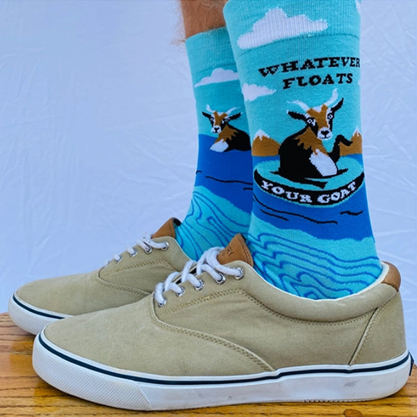 Men Humor Socks Pack Bundle Novelty Gifts, Novelty Socks, Humor Men Socks, 3 Pack of Men Socks - Floats Your Goat Lifestyle