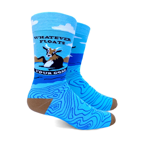 Men Humor Socks Pack Bundle Novelty Gifts, Novelty Socks, Humor Men Socks, 3 Pack of Men Socks - Float Your Goat Main