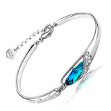 Simply Elegant Ocean Blue Women's Bracelet with Gift Box - Gifts Are Blue - 2