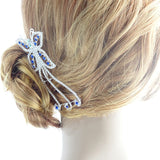Stylish Blue Hair Comb / Hair Jewelry for Wedding or Special Event - Gifts Are Blue - 3