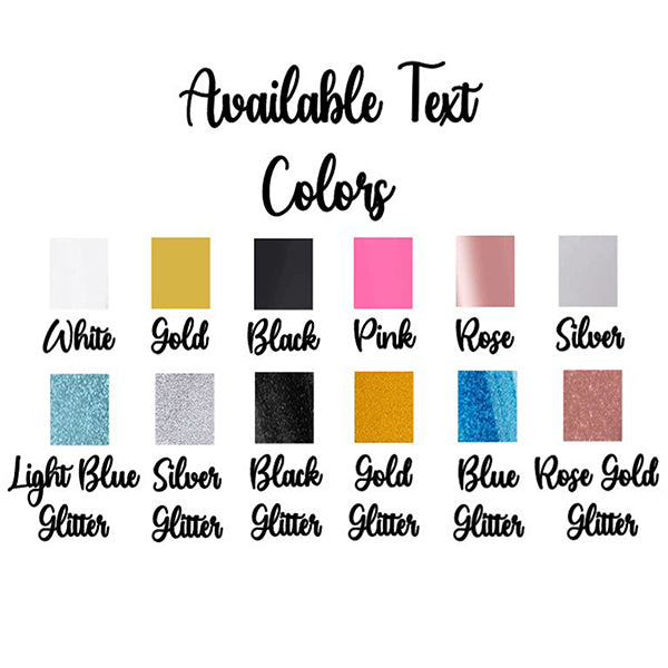 Basic Bride and Bridesmaids Bachelorette Party T-Shirts, Crewneck, Bridesmaid Shirts, Bridemaids Tees, Bachelorette Party Shirts - Text Colors Sheet