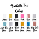 Basic Bride and Bridesmaids Bachelorette Party T-Shirts, Crewneck, Bridesmaid Shirts, Bridemaids Tees, Bachelorette Party Shirts - Text Colors Sheet