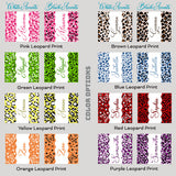 Pretty Leopard Print Personalized Tumbler with Name and Butterfly Design for Girls and Preteens