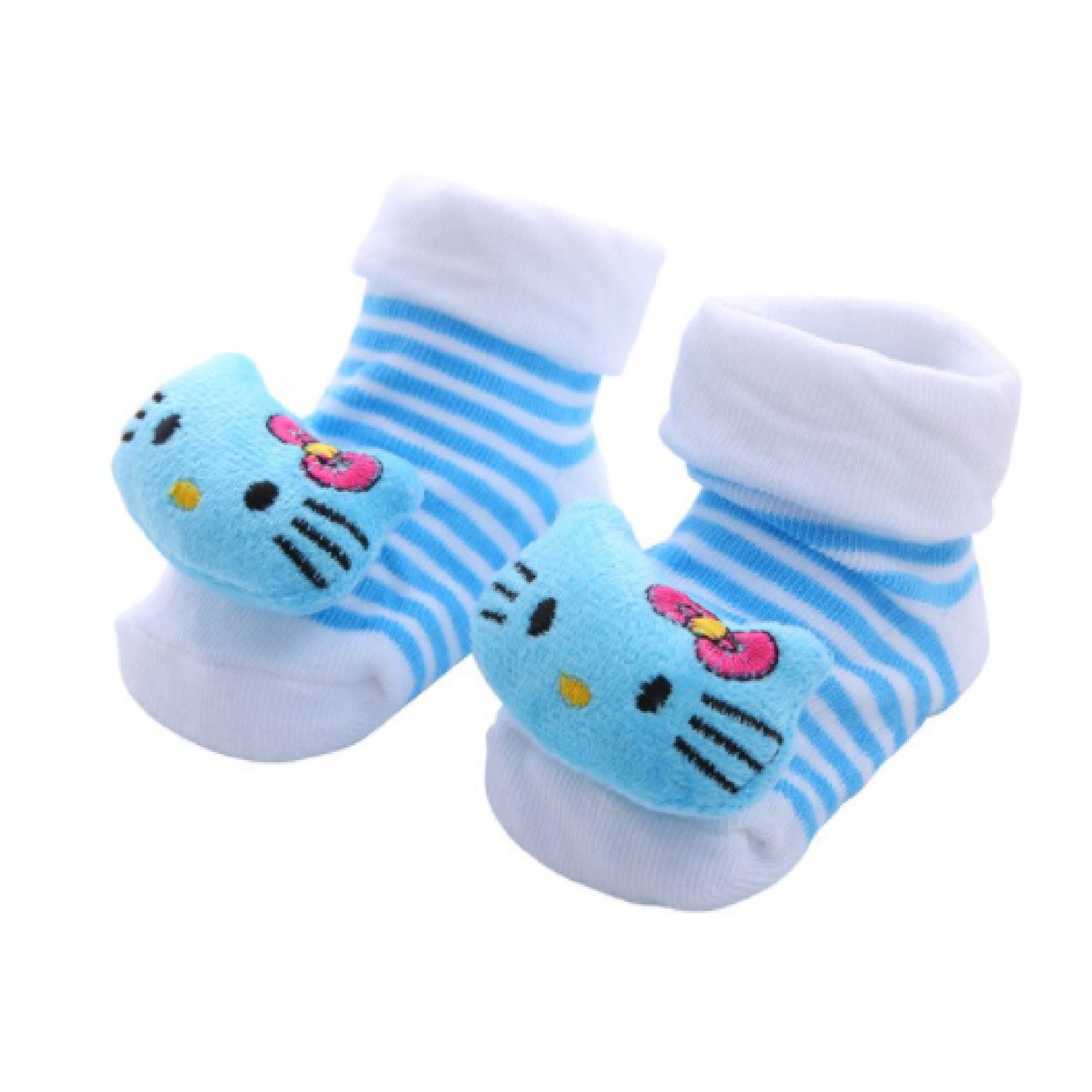 Cute Infant Baby Cotton Socks Shoes, 0 to 6 Months - Gifts Are Blue - 13