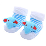 Cute Infant Baby Cotton Socks Shoes, 0 to 6 Months - Gifts Are Blue -12