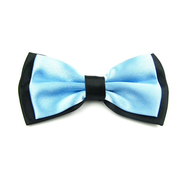 Mens Blue and Black Formal Event Pre-Tied Bow Ties - Gifts Are Blue - 6