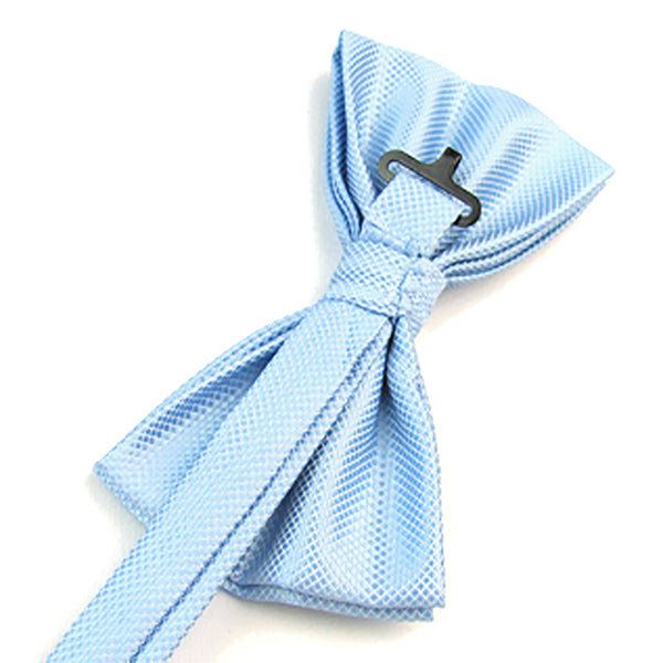 Mens Pre-Tied Blue Bow Tie for Formal Events