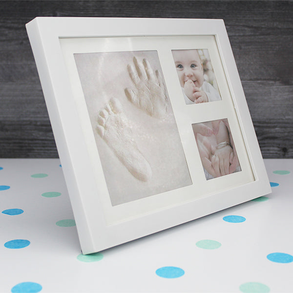 Baby Boy Gift Box, Baby Shower Baby Boy Gift Set, 12 Items; Baby Photo Frame with Clay Molding