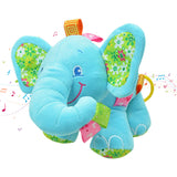 Cute Plush Lullaby Musical Elephant Toy for Baby