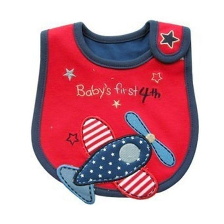 Baby First July 4th Bib Airplane