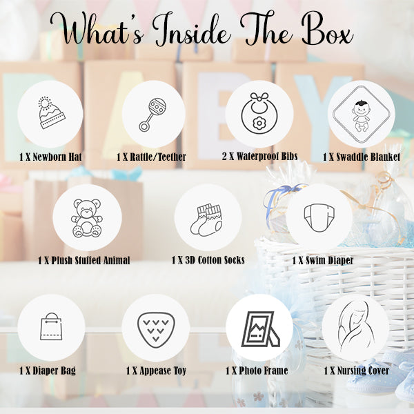 Baby Girl Gift Box, Ready to Gift Baby Set, 12 Items; What's Inside The Box