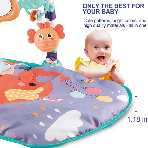 Baby Activity Play Mat & Gym for Tummy Time - CloseUp