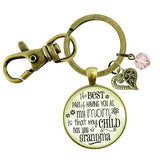 Baby Reveal Keychain; Promoted to Grandma; Pregnancy Reveal; Grandma Keychain; Keepsake Keychain