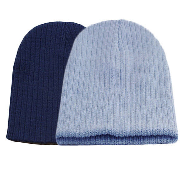 Little Kids Blue Beanie Hat - Gifts Are Blue - 7