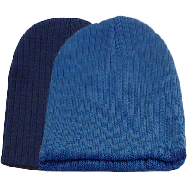 Little Kids Blue Beanie Hat - Gifts Are Blue - 6