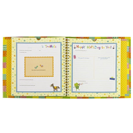 Baby's First Year Memory Keepsake Book - Great Gift for Mom from God Mother, Grandmother, Aunt, Uncle, Coworkers 