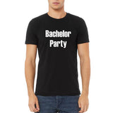 Bachelor Party Groom and Groomsmen T-Shirts, Crewneck, Bachelor Party Shirts, Groomens Shirts, Groomsmen Tees - Black T-Shirt