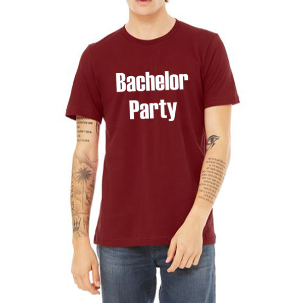 Bachelor Party Groom and Groomsmen T-Shirts, Crewneck, Bachelor Party Shirts, Groomens Shirts, Groomsmen Tees - Cardinal T-Shirt