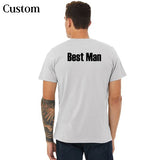 Bachelor Party Groom and Groomsmen T-Shirts, Crewneck, Bachelor Party Shirts, Groomens Shirts, Groomsmen Tees - Custom Best Man T-Shirt Back View