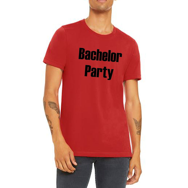 Bachelor Party Groom and Groomsmen T-Shirts, Crewneck, Bachelor Party Shirts, Groomens Shirts, Groomsmen Tees - Red T-Shirt