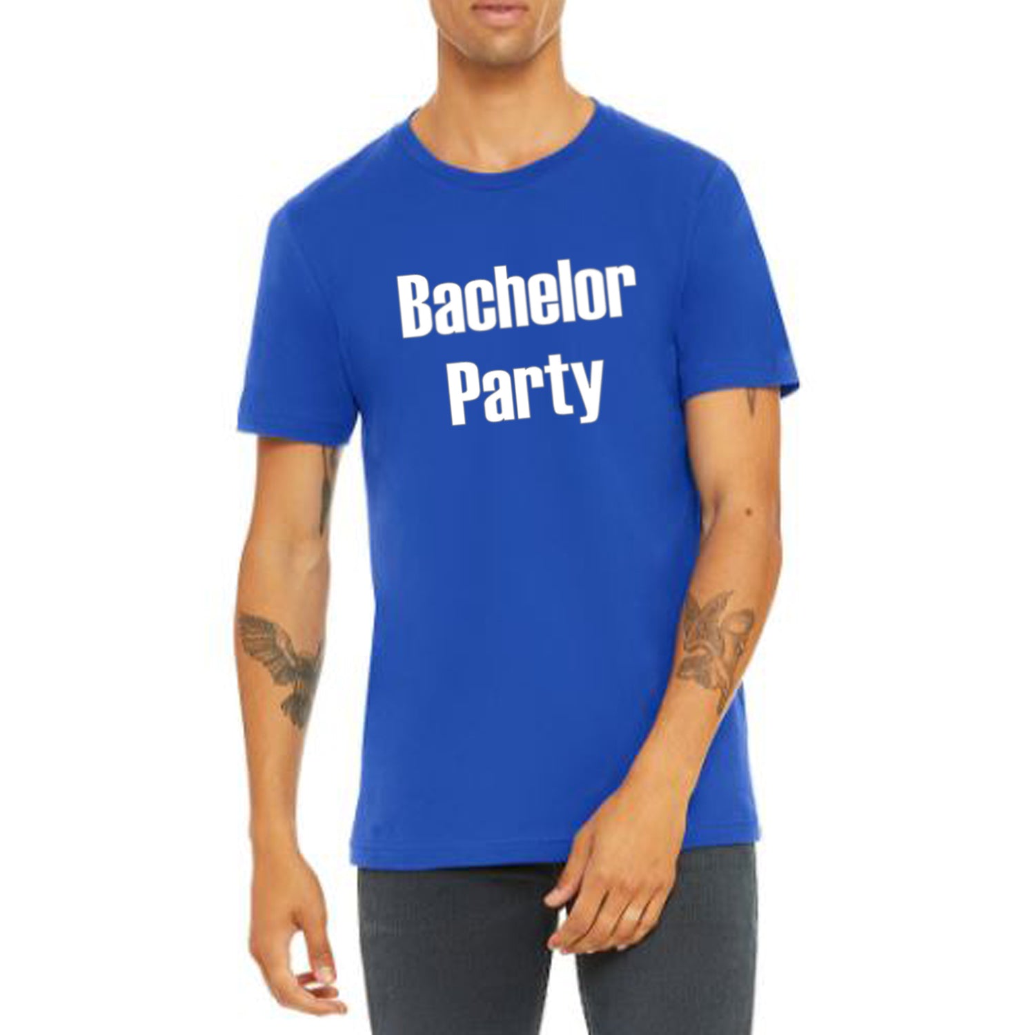 Bachelor Party Groom and Groomsmen T-Shirts, Crewneck, Bachelor Party Shirts, Groomens Shirts, Groomsmen Tees - Royal Blue T-Shirt