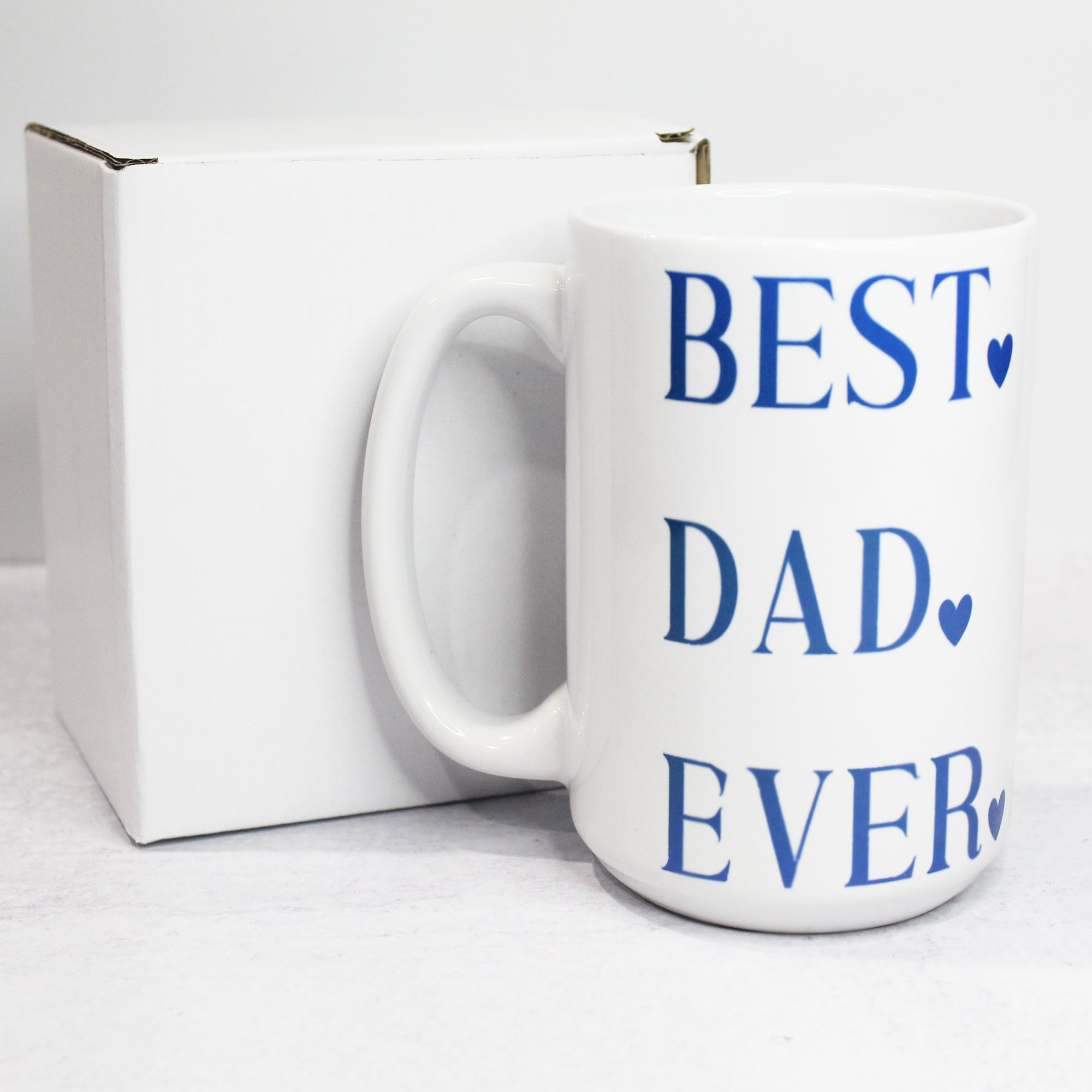 Best Dad Ever Coffee Mug Holiday Gifts For Dad From Daugther, Best Dad Ever Coffee Cups, Men Coffee Mugs, 15 oz Coffee Mugs - Packaging