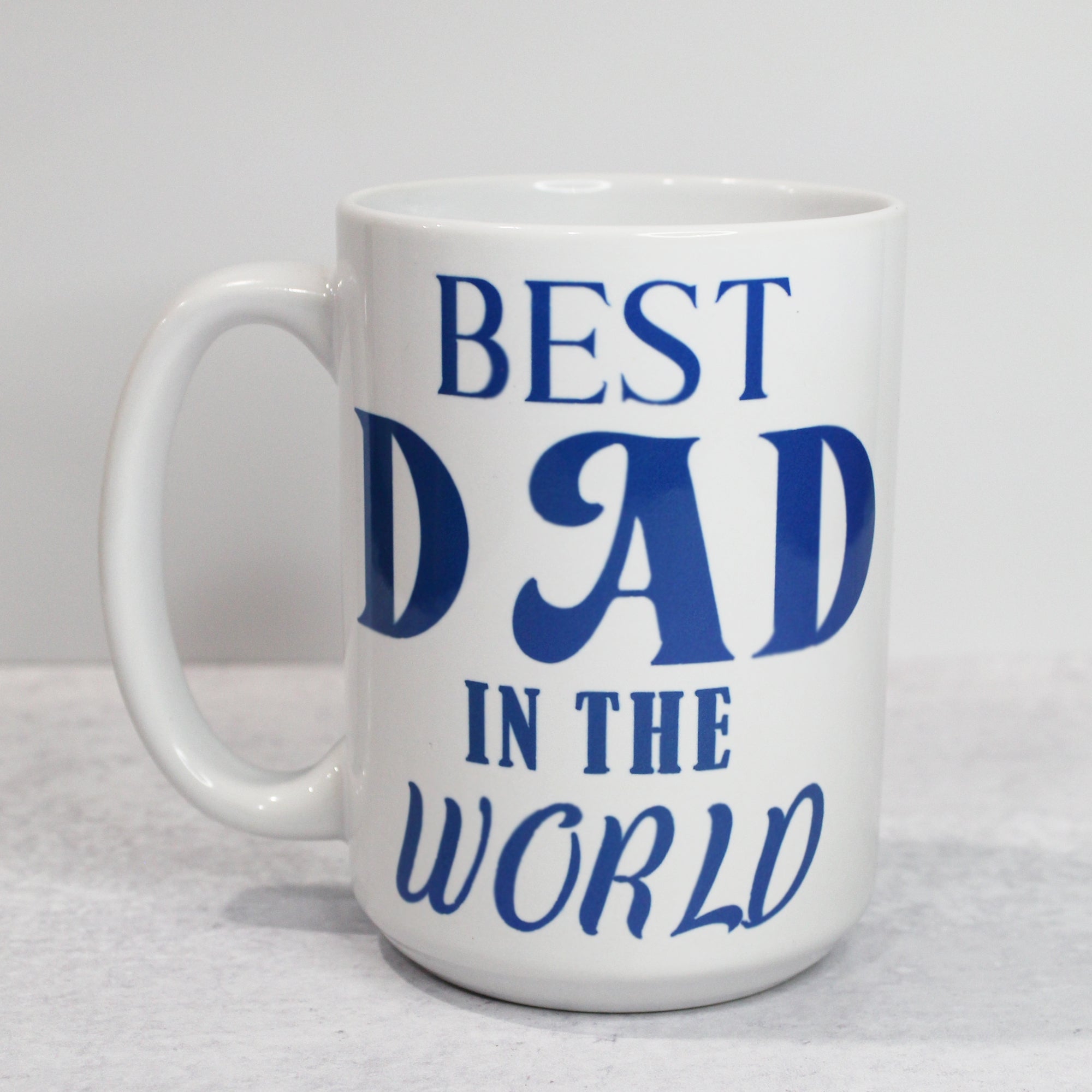 The Best Dad In The World Coffee Mugs, 15 oz Coffee Mugs, Fathers Day Coffee Cups, Men Coffee Mugs, Novelty Mugs - Mug