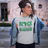 Black and Beautiful Shirts that are available as tshirts, hoodies, sweatshirts, tank tops, crop tops and more.  Great Black History Month Shirt or Juneteenth Shirt but can be worn any day of the year.  Its the perfect Black Girl Magic shirt.