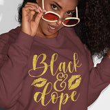 Black and Dope tshirts for all ages and sizes.  This Melanin Shirt is available in sizes from XS to 6XL.