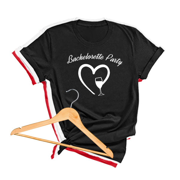 Personalized Bachelorette Party TShirts for Bride and Bridesmaids Set Of 4 TShirts