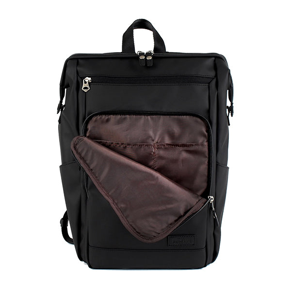  Black Gaba City Backpack by Harvest Label - Laptop Bag - Front Pockets