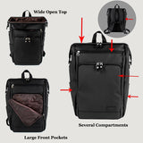 Black Gaba City Backpack by Harvest Label - Laptop Bag - Details