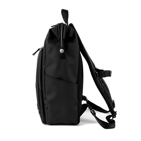  Black Gaba City Backpack by Harvest Label - Laptop Bag - Sideview 1