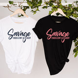 Savage Excellent & Classy shirts for all occasions.  Dress it up or dress it down for classes on campus.  Available in a wide array of colors, sizes and styles.  Great Black Girl Magic shirt.