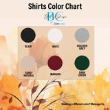 Sweatshirt, Hoodies, Long Sleeve Tee and Tshirt color chart for the fall and winter collection. All SKUs