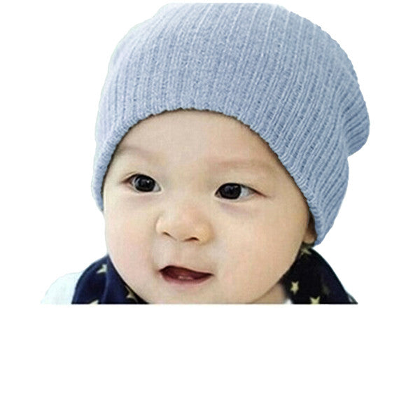 Little Kids Blue Beanie Hat - Gifts Are Blue - 1