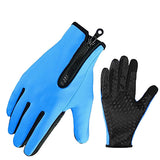 Touchscreen Anti-Slip Waterproof Outdoor Sports Gloves - Gifts Are Blue - 1