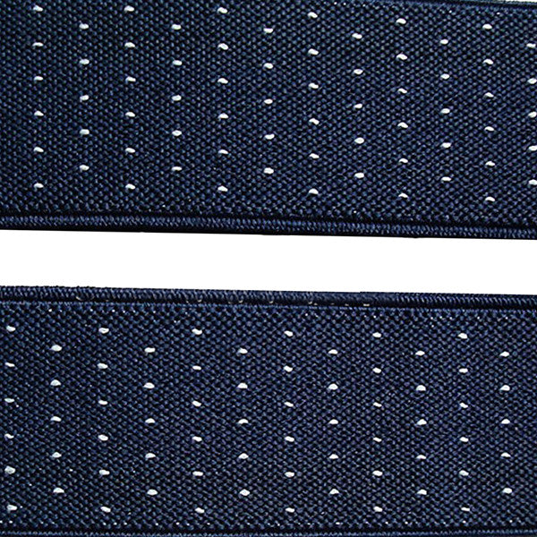 Dark Blue Jacquard Weave Suspenders - Gifts Are Blue - 2