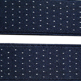 Dark Blue Jacquard Weave Suspenders - Gifts Are Blue - 2