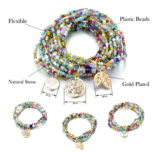 Boho Tree of Life Bracelet Details