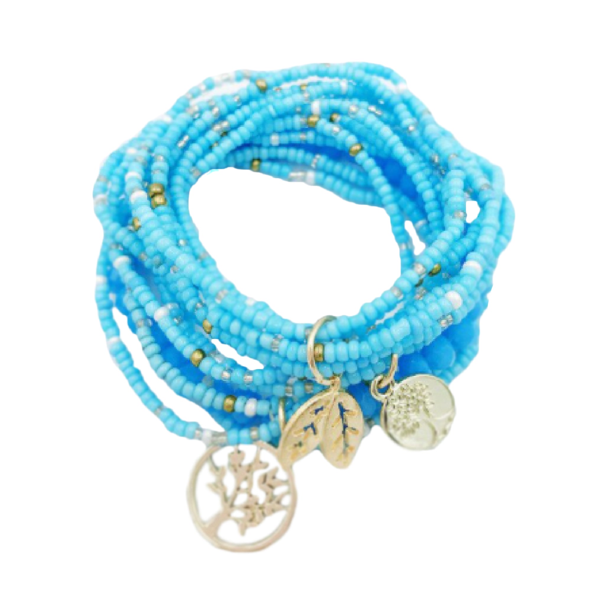 Boho Tree of Life Bracelet Blue Main