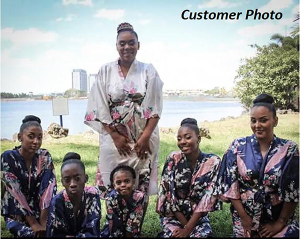 Bridesmaid Robes Set of 6 Customer Photo