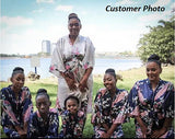 Floral Kimono Bridesmaid Robes Set of 6 Customer Photo