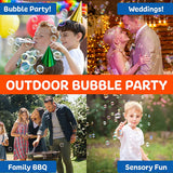 Bubble Galaxy Bubble Blower with Solution- Summer Fun Outdoor Activity - Multiple Uses