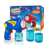 Bubble Galaxy Bubble Blaster Gun with Extra Solution - Summer Fun Outdoor Activity