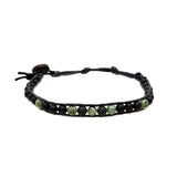 Mens Handmade Natural Stones Bracelet with Adjustable Cord -  Mens Bracelet from Lotus and Luna - Camouflage Lava