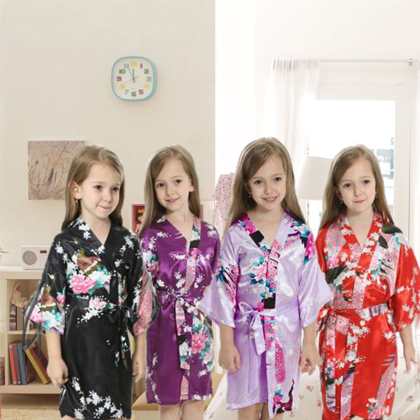 Girls Robes, Floral, Sizes 2T-14, Flower Girl Robes, Spa Party – Gifts ...