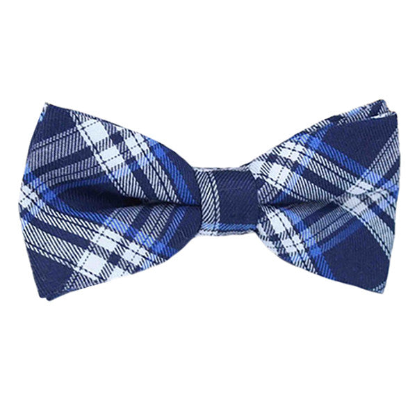 Boys Blue Pre-Tied Bowtie, Stripes, 1 to 10 years - Gifts Are Blue - 3